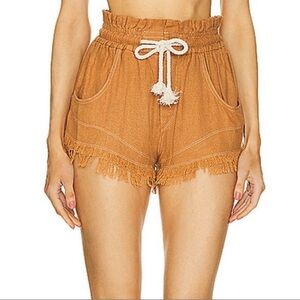 ETOILE ISABEL MARANT Talapiz Fringe Drawstring Shorts sz 38 (us 6)